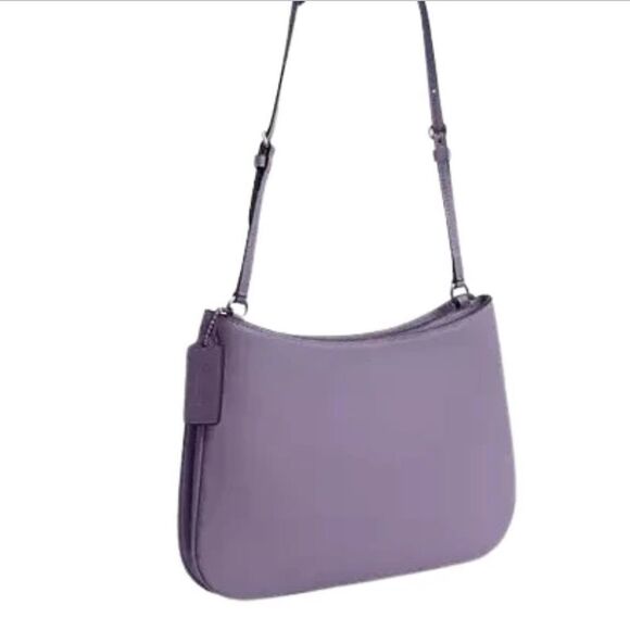 Coach Penelope Shoulder Smooth Leather Handbag Light Violet Nwt - Picture 4 of 10